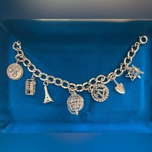 Vintage Sterling Silver Charm Bracelet